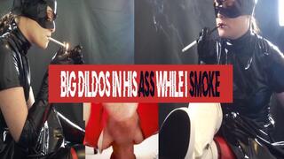 Supervized anal dildo play while chain smoking - Full Movie