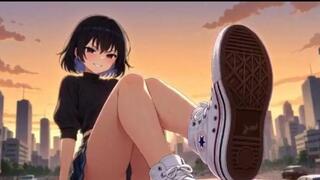 Giantess Hentai Growth Rampage: Massive Anime Goddess CONVERSE Crushes City in Ultimate Fetish Fantasy!