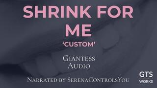 Shrink For Me — Shrinking JOI Countdown Giantess Audio Scale Descent Humiliation by GTS Works