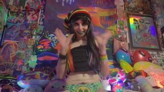 Belly Bulging Dildo Riding