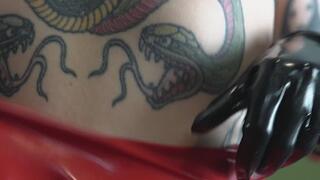 LATEX MINISKIRT SWEATY WORSHIP ASMR