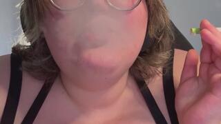 BBW Degrades and Humiliates you for Watching Her Smoke
