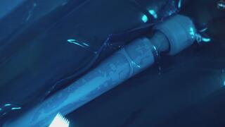 Supergirl gets eaten by a orca whale experiencing vibrations and orgasms