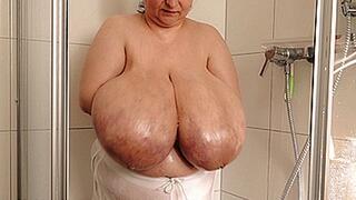 Maja meets Alice Part 246 - Alice's Big Boobs in a Black and White Striped Bikini (Clip No 2916 - wmv version)