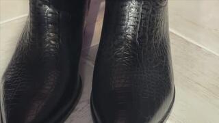 You are my leather boot slave.