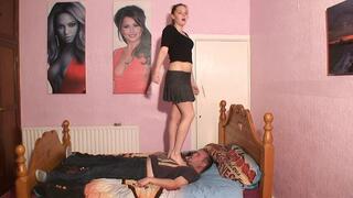 Sophie Bed Stomping Trampling & Jumping