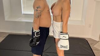 Jazmine Cruz vs Paulie Short In A Topless Boxing Match