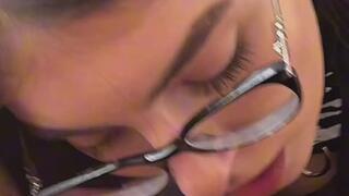 HOT TEEN 18+ Brunette Gives Hardcore Sloppy Blowjob Till My Dick Cant Take Anymore in POV