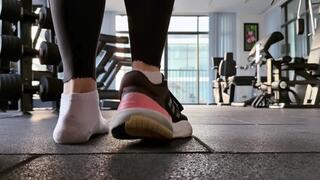 My Stinky Gym Shoe Was Stolen — Workout in One Sneaker and One Dirty White Sock