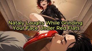 Ballet Flat Face Trampling - Nataly Laughs While She Grinds Your Face Under Red Patent Flats