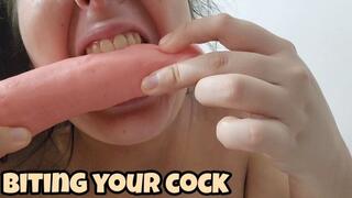 Biting Your Cock – Dildo Biting & Teasing Compilation