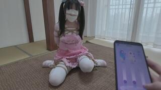 Cute girl in white stockings