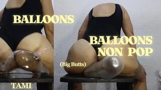 I pop balloons with my big ass and huge buttocks (4)