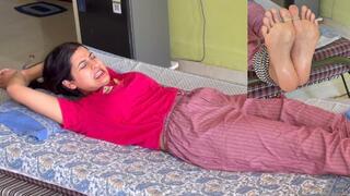 Beautiful Indian Wife Comes Home Late After Party – Husband Takes Control With Extreme Bastinado