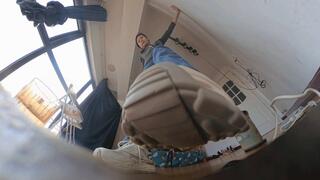 8K VR MARTINA POV Treading on a human-shaped carpet