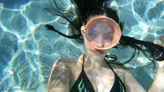 Swimming Pool Underwater Strip Tease Fetish Bikini Dive Mask - Electra Sirena
