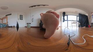 8K VR 360 MARTINA cross pleated wrinkled feet