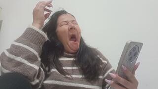 I yawn while I study