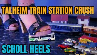 Talheim Train Station Crush – Wooden High Heel Sandals