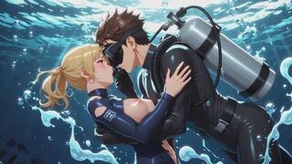 Night Dive Danger Turns to Hardcore Underwater Sex | F-Cup Russian Model