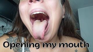 Opening my big mouth in detail
