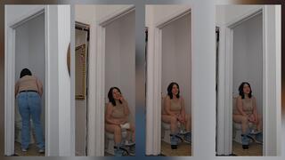 Long Loud Decompression Toilet FARTS and PEEING B4 Leaving