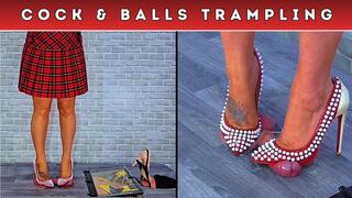 Castrating Your Balls Under My Candy Crush Heels (137) - Split Cam - Cock Trample Trampling CBT Shoe Crush