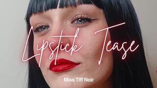 Lipstick fetish - Ignoring you as i apply my red lipstick