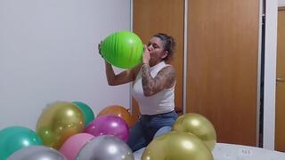 Jumping on my balloon