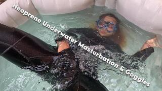 Neoprene underwater masturbation and googles - Lissa