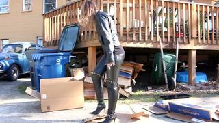 Cassandra Laine & Vivian Ireene Pierce Leather Up Box Crushers