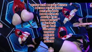 Jessie Team Rocket Bunny : RopeBondage & Double Penetration . Black Kitsune Fox