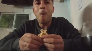 Look at what I have for dinner when I get home from work.