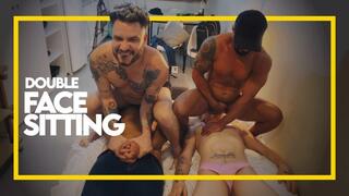 Double Face Sitting (1080p) Gay Domination - Facesitting - Brothers - Fun - Twink - Muscle - BDSM