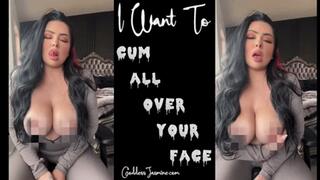 I want to cum All over your face - Topless Solo Masturbation