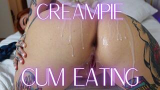 Creampie Cum Eating Lick Up Every Drop Cum Guzzling Scarlett Cummings