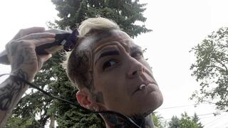 Buff Butch Dyke Shaves Head