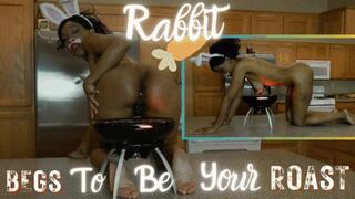 Rabbit Begs To Be Your Roast: BUNNYGIRL GYNOPHAGIA IN 4K