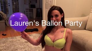 neon balloon party