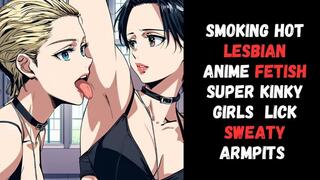 fit sexy lingerie lesbian lovers manga anime fetish pit obsessed girls lick sweaty muscled armpits