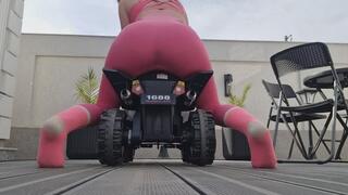 Bumpy ATV Ride in Tight Leggings – Loud Public Farts!