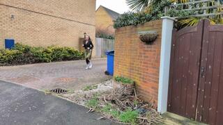 Danni Foxx gets bound and gagged by the Foot Freak MP4 version