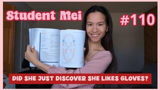 Gloved Asian Student