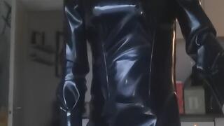 Smoking pvc gimp mask and dress im pretty fabulos