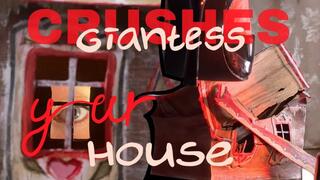 Giantess destroys tiny house