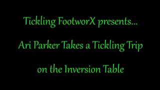 Ari Parker Takes a Tickling Trip on the Inversion Table