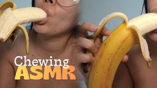 Chewing on a delicious banana
