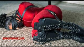 Calisa Bliss Spandex Catsuit Armbinder Hoof Boots Pt 2 HD avi