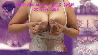 Vore and Breast milk game - 100 tiny men