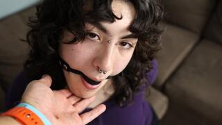 Willow First Time Zip Tied and Ball Gagged